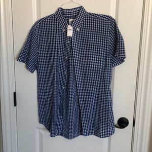 Striped short sleeve button down